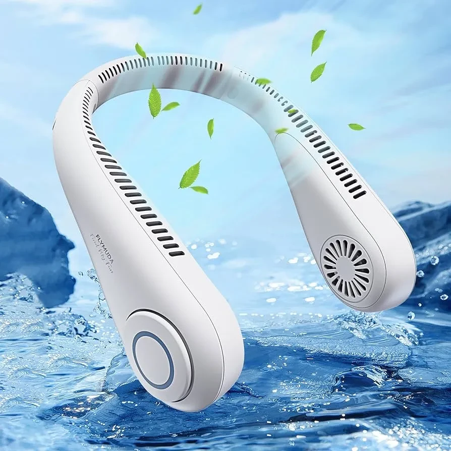 Hanging Neck Fan | Super Cooling Strong Fan 360° | Bladeless Hanging Neck Fan For Kitchen | Rechargeable USB Mini Neck Fan For Summer Sport Travel