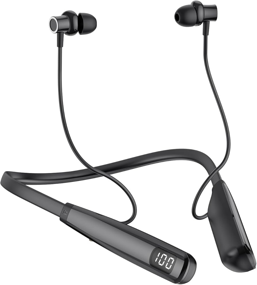 Bluetooth Neckband Wireless Earphones – HD Sound | Deep Bass | Long Battery Backup